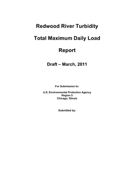 Redwood River Turbidity