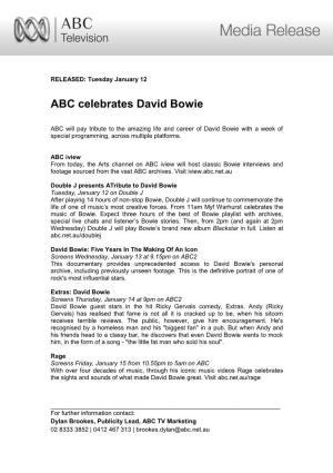 ABC Celebrates David Bowie