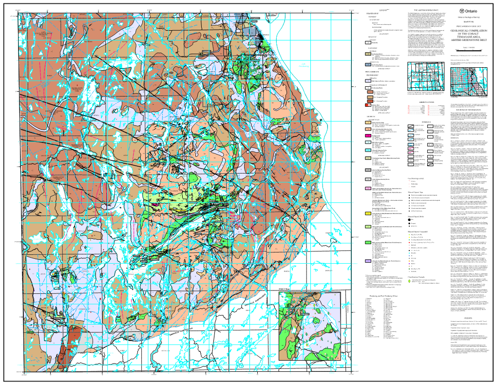 Compilation of Cobalt-Temagami Area, Abitibi