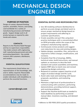 Mechanical Design Engineer