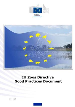 EU Zoos Directive Good Practices Document
