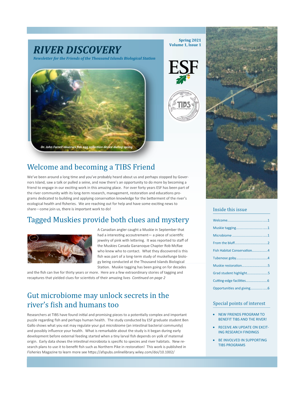 River Discovery- Friends of TIBS Newsletter Sp2021