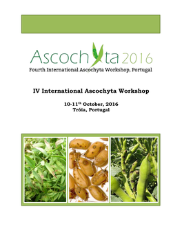 IV International Ascochyta Workshop