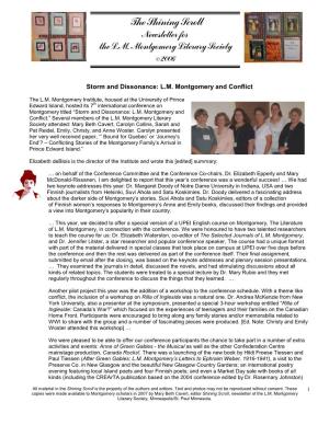 The Shining Scroll Newsletter for the L.M