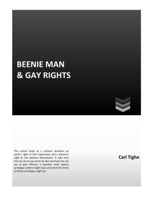 Beenie Man & Gay Rights