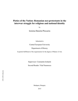 Romanian Neo-Protestants in the Interwar Struggle for Religious and National Identity