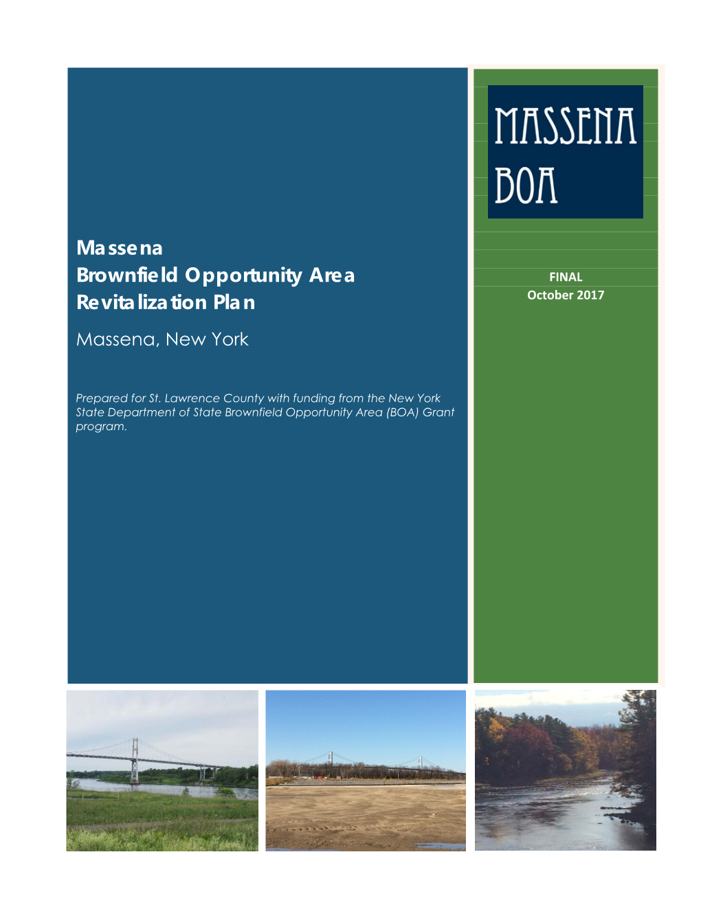 Massena Brownfield Opportunity Area Revitalization Plan