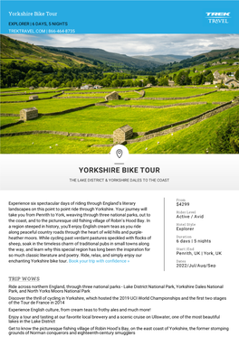 Yorkshire Bike Tour