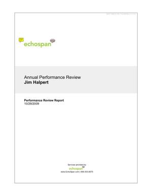 Annual Performance Review Jim Halpert