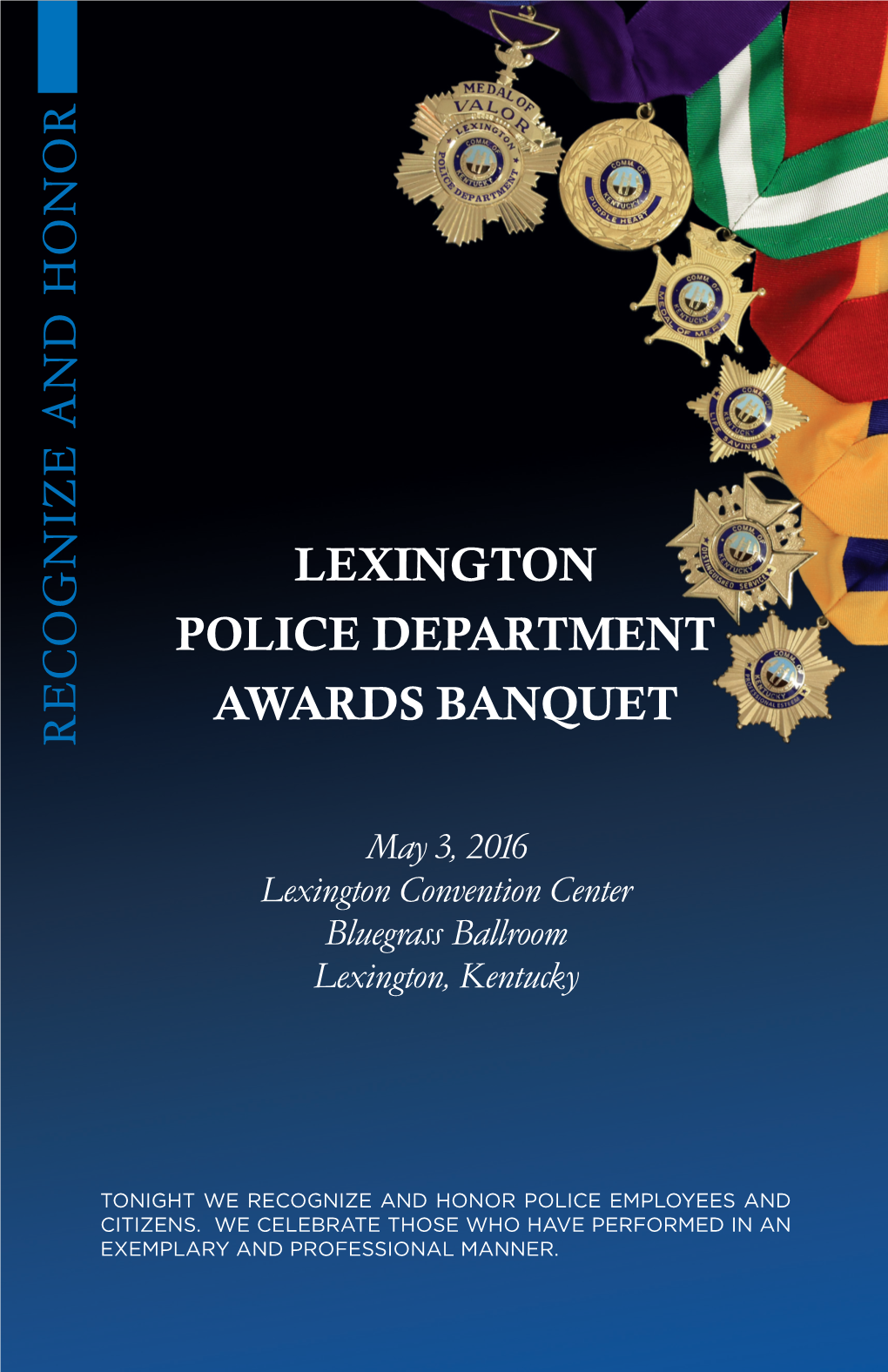 Lexington Police Department Awards Banquet Recognize and Honor