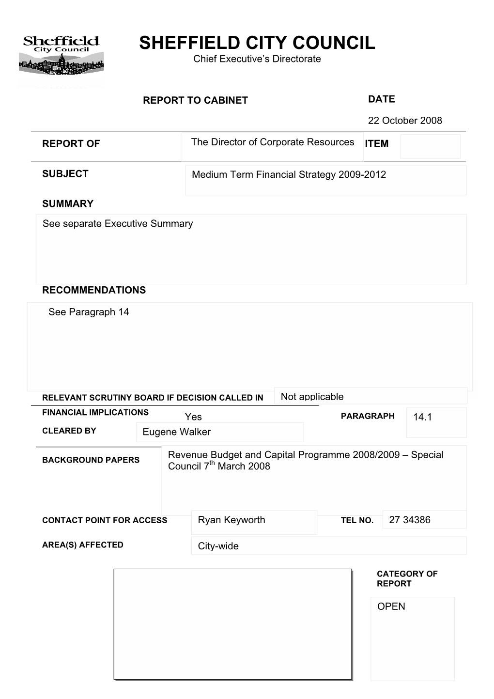 Report on Medium Term Financial Strategy.Pdf