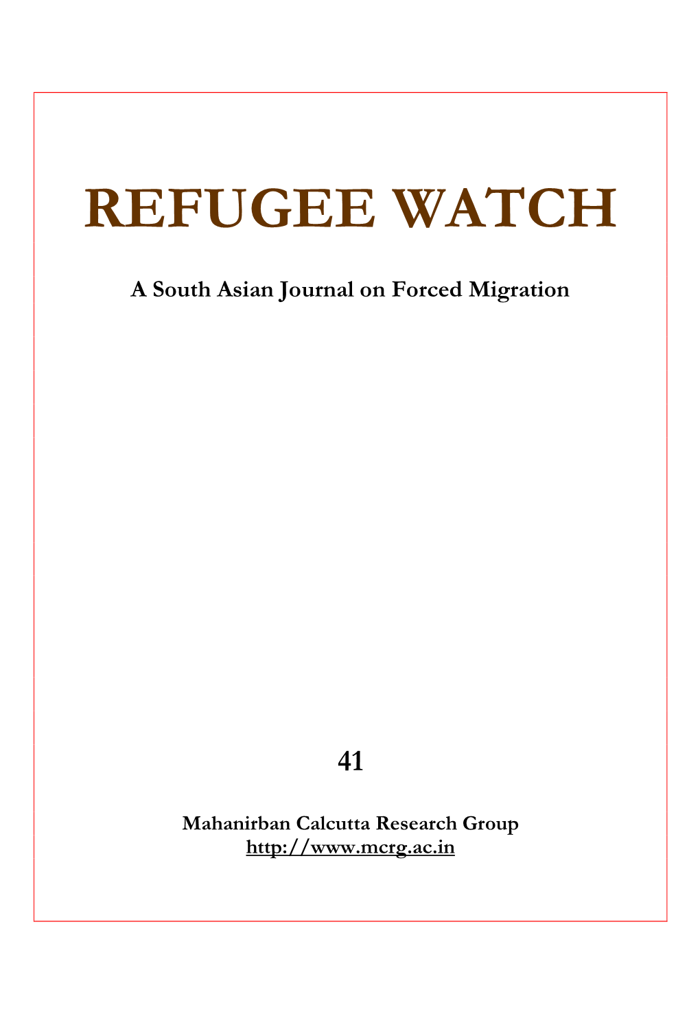 Refugee Watch