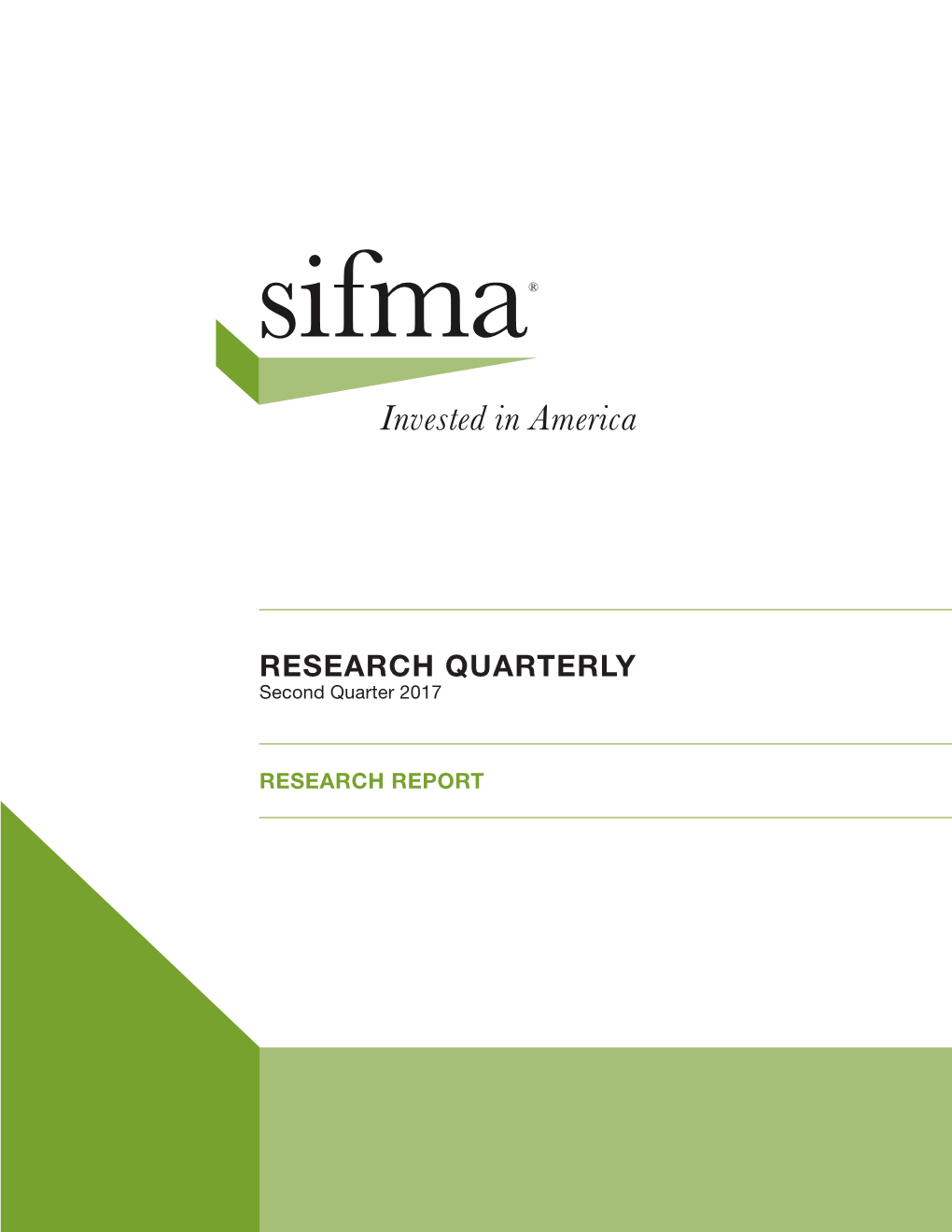 RESEARCH QUARTERLY Second Quarter 2017