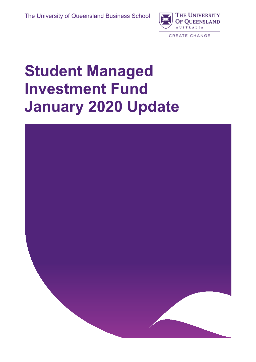 Student Managed Investment Fund January 2020 Update