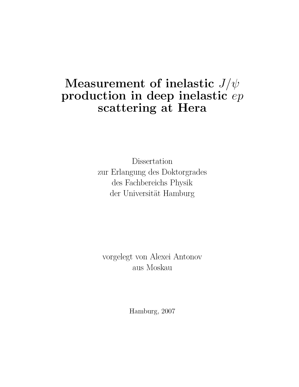 Production in Deep Inelastic Ep Scattering at Hera