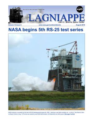 NASA Begins 5Th RS-25 Test Series