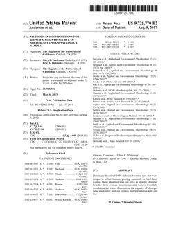 (12) United States Patent (10) Patent No.: US 9,725,770 B2 Andersen Et Al