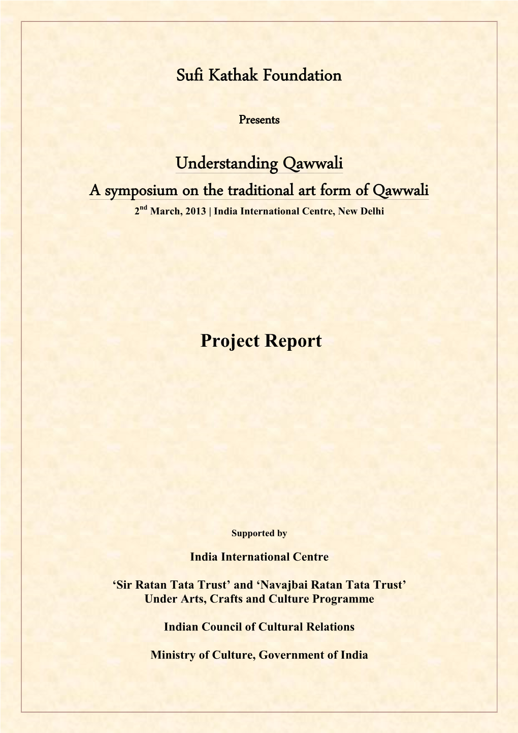 Sufi Kathak Foundation Understanding Qawwali