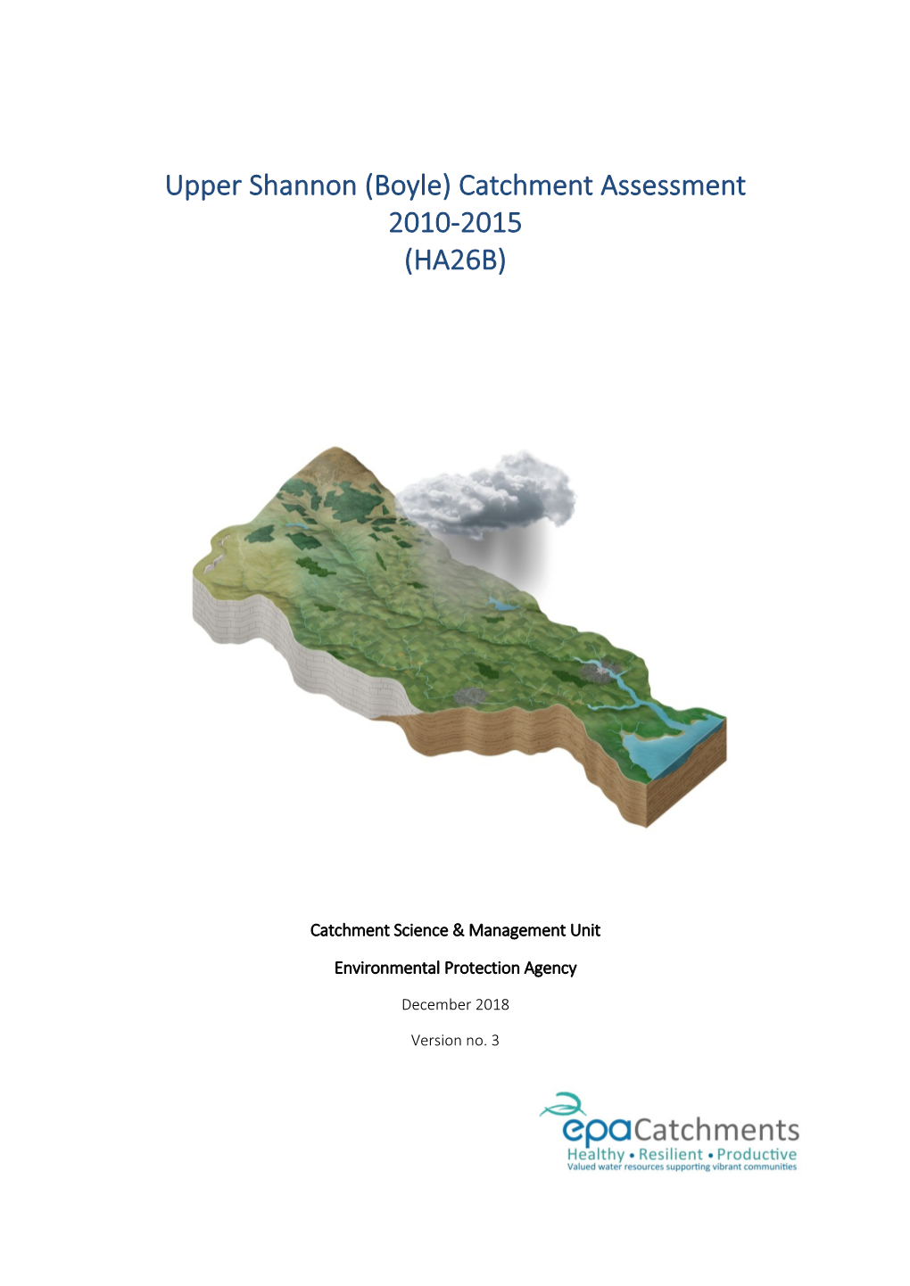 Upper Shannon (Boyle) Catchment Assessment 2010-2015 (HA26B)