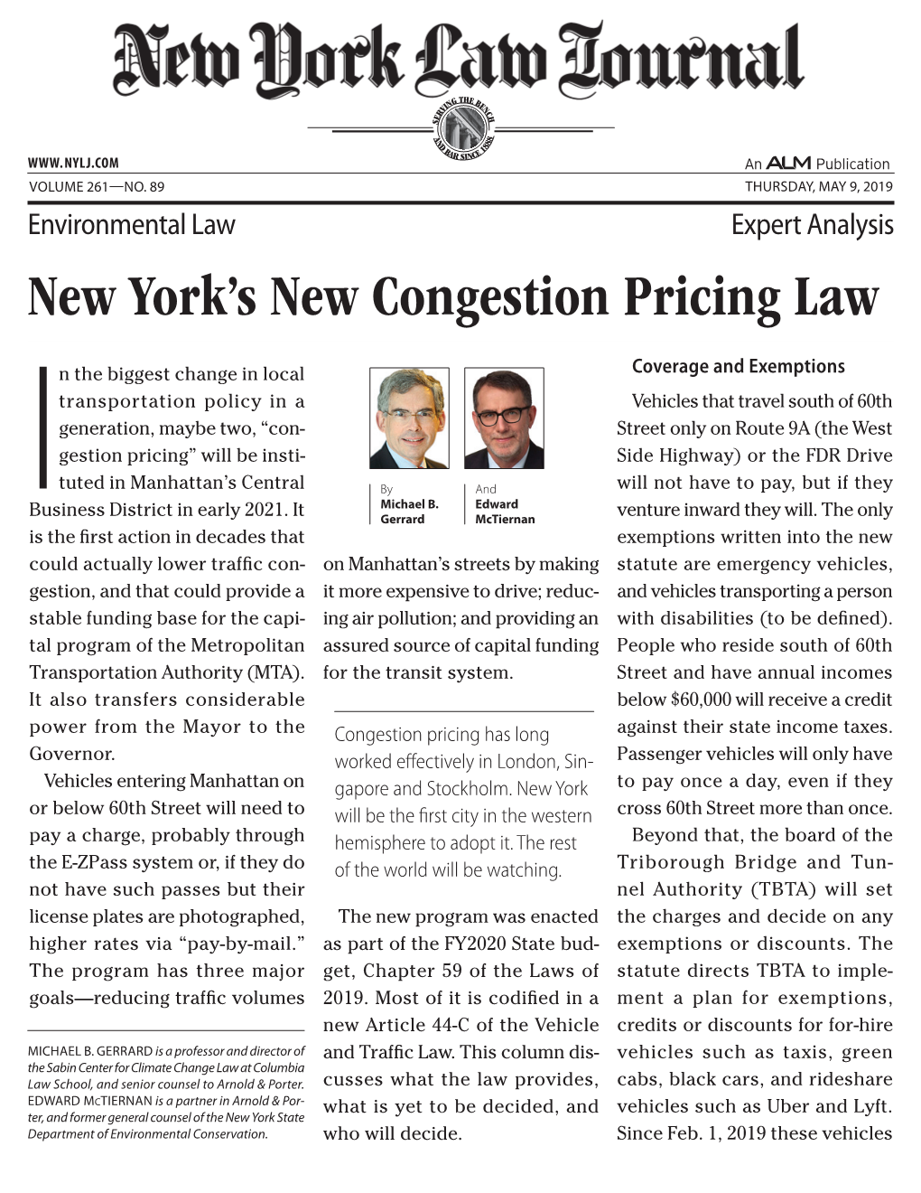 New York's New Congestion Pricing