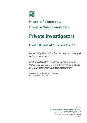 Private Investigators