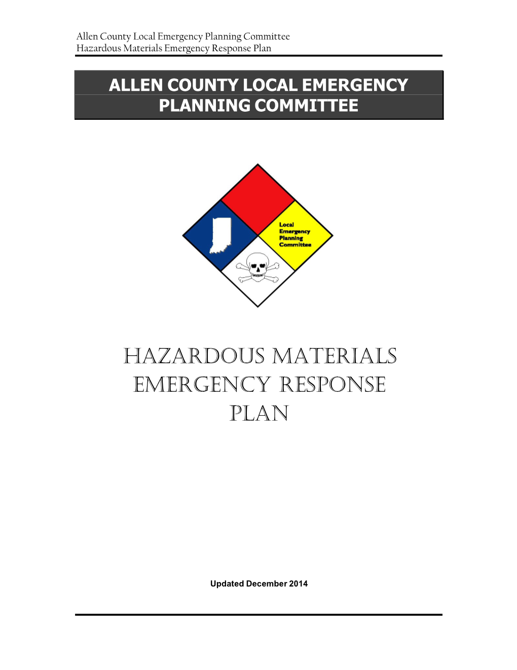 Hazardous Materials Emergency Response Plan