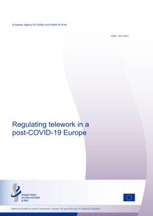 Regulating Telework in a Post-COVID-19 Europe