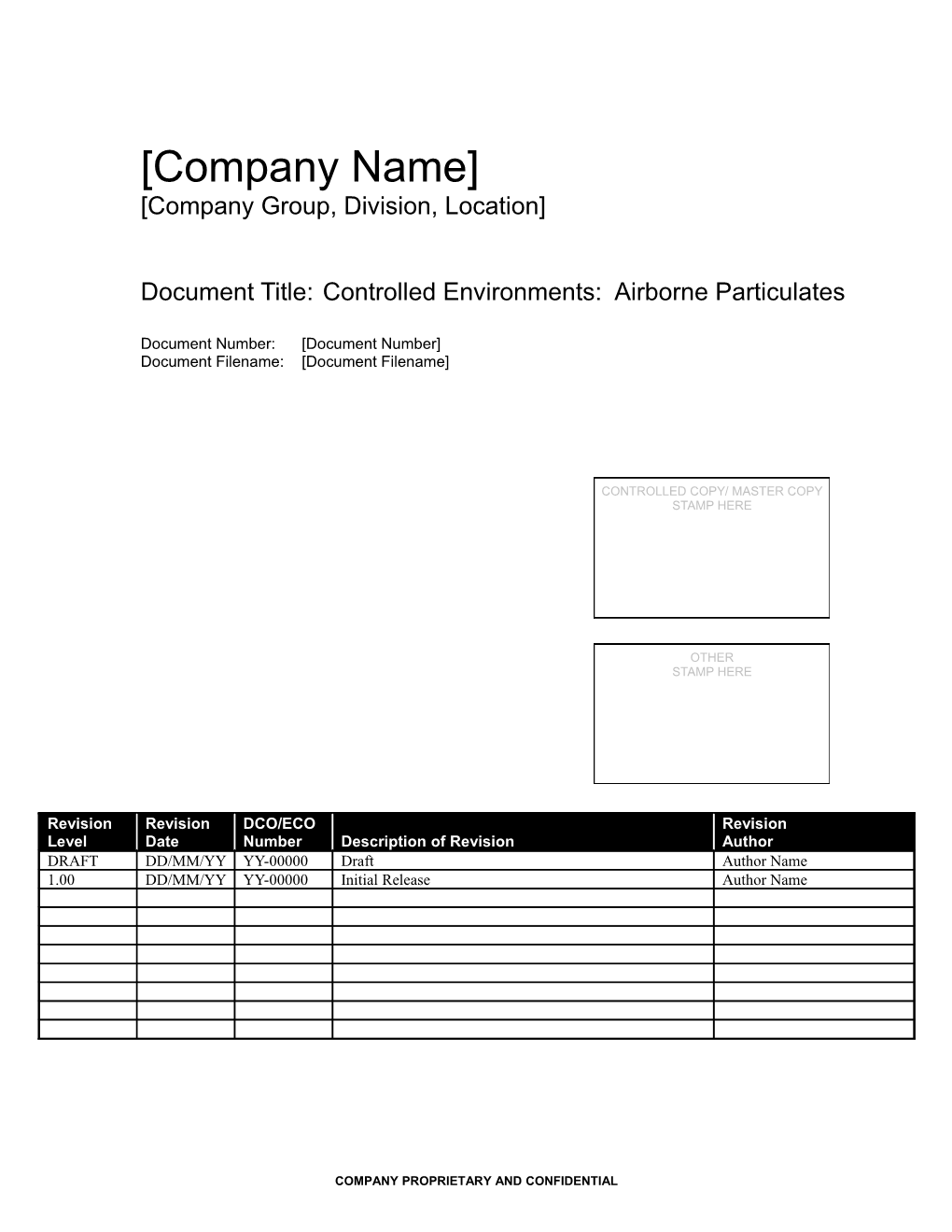 Company Group, Division, Location