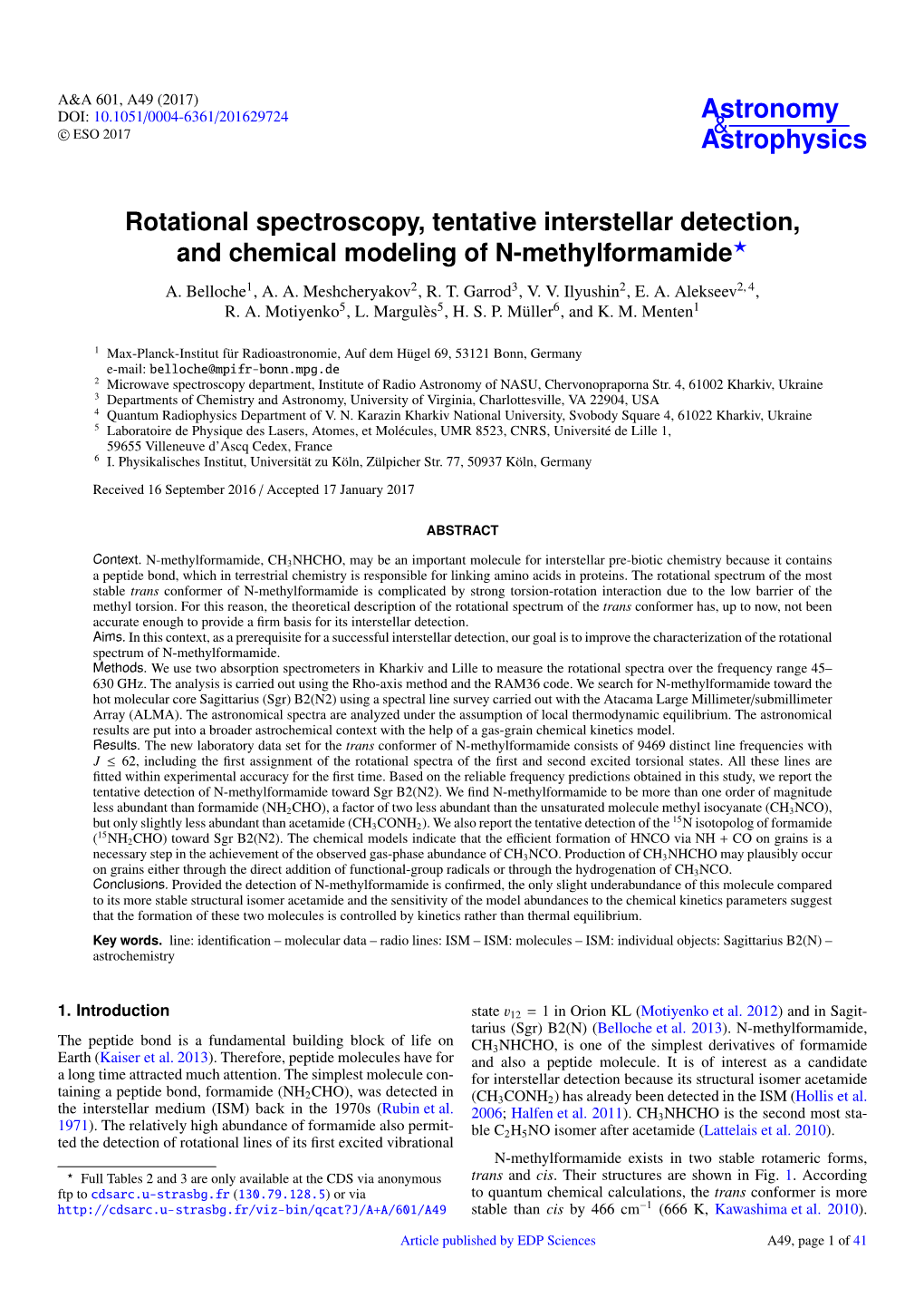 Rotational Spectroscopy, Tentative Interstellar Detection, and Chemical Modeling of N-Methylformamide? A