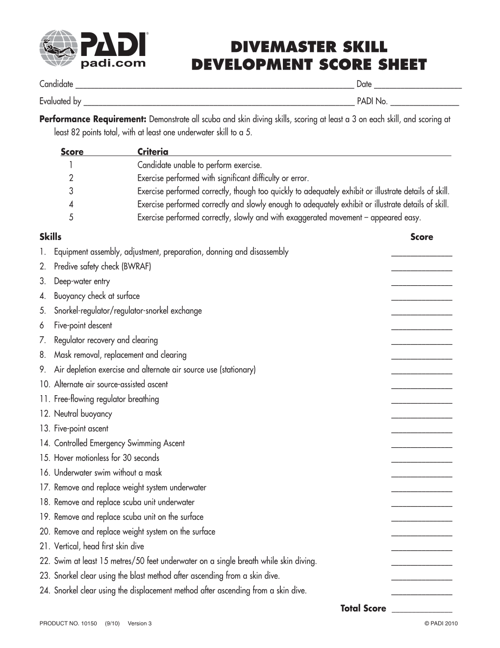 divemaster-skill-development-score-sheet-candidate-date