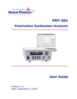 PSY-201 User Guide