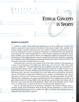 Ethical Concepts in Sports