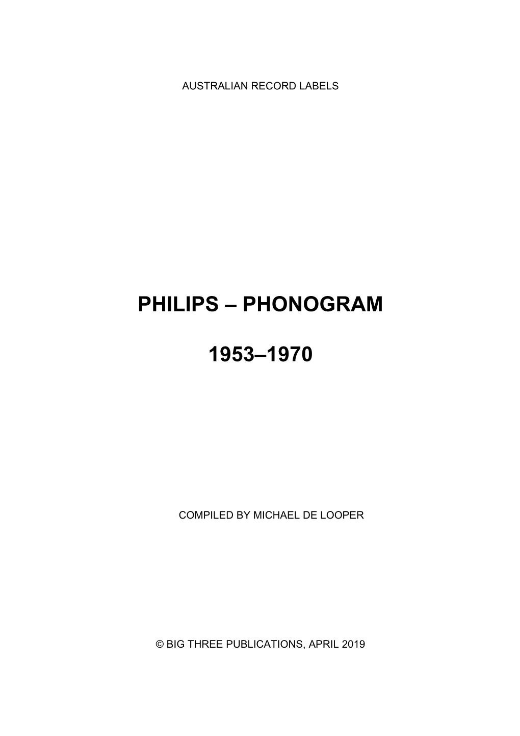 Philips – Phonogram