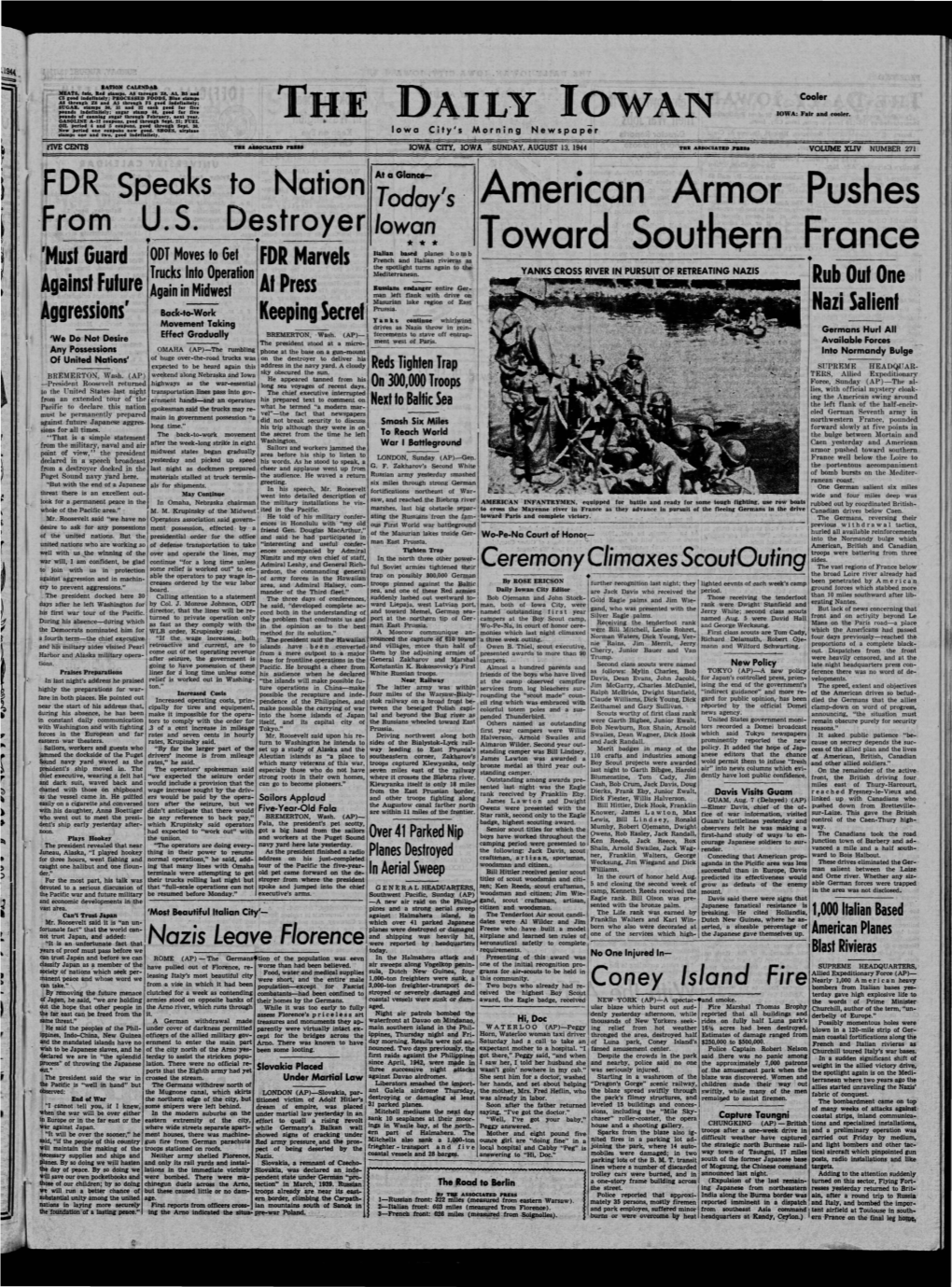 Daily Iowan (Iowa City, Iowa), 1944-08-13