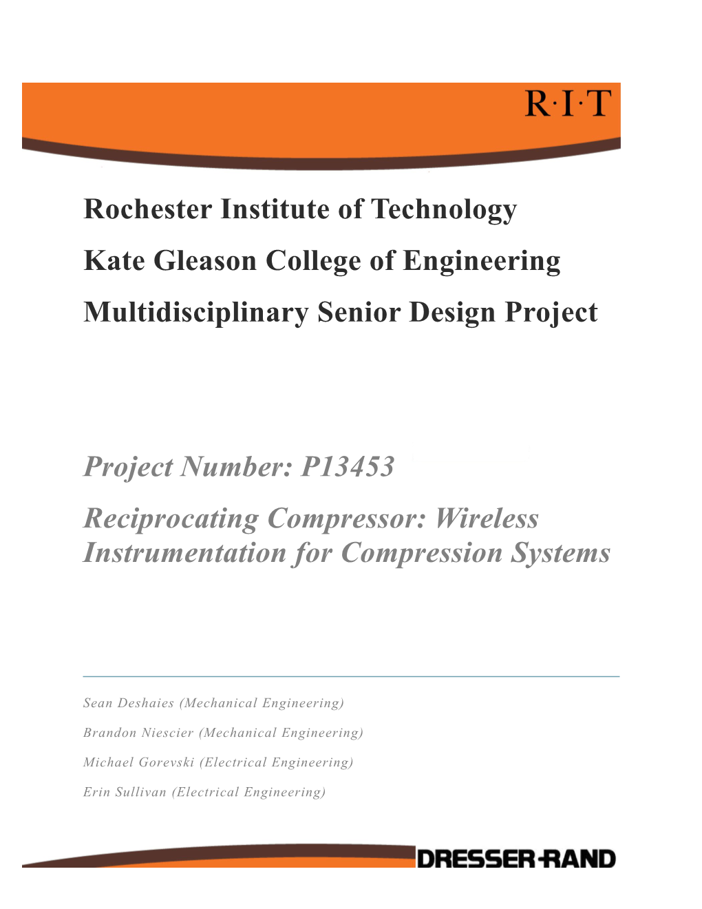 Reciprocating Compressor: Wireless Instrumentation for Compression System