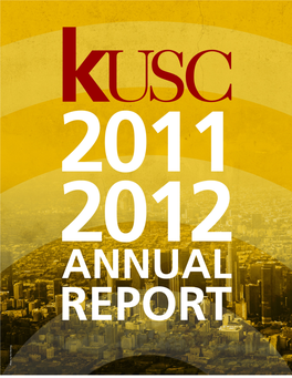 KUSC 2011-12 Annual Report (PDF)
