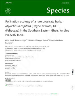 Rhynchosia Capitata (Heyne Ex Roth) DC