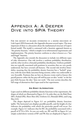 Appendix A: a Deeper Dive Into SP/A Theory
