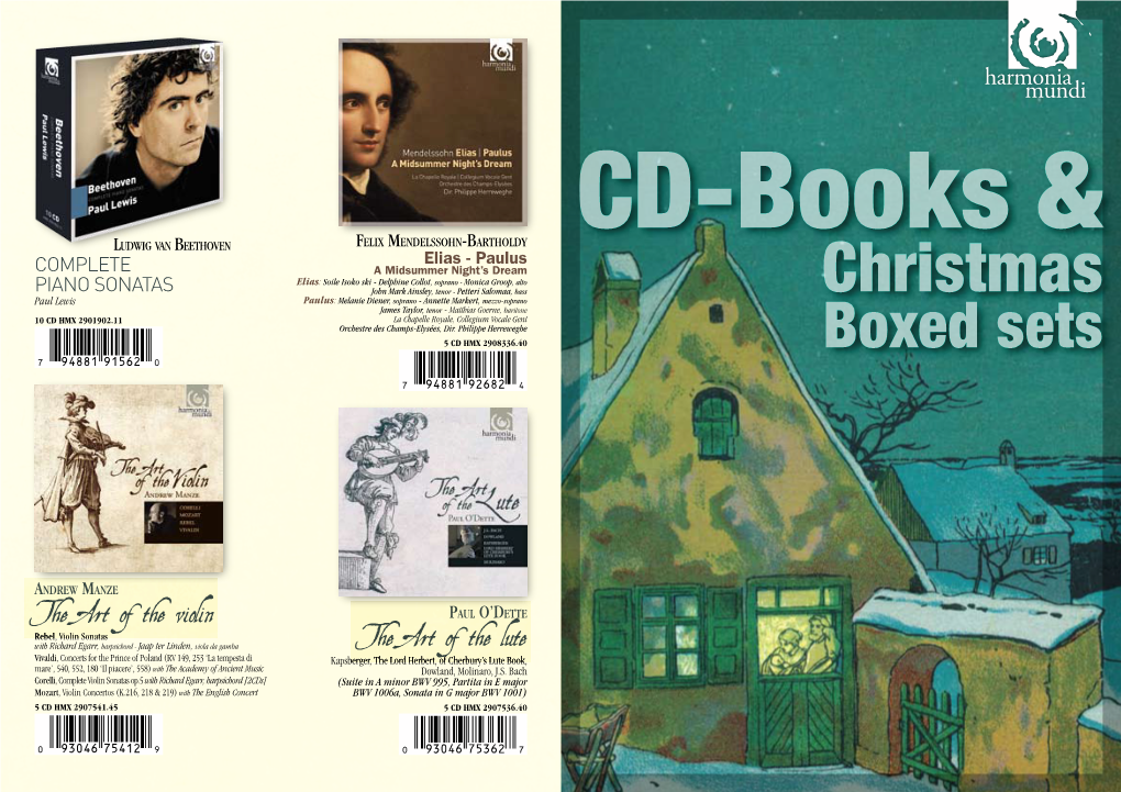 Christmas James Taylor, Tenor - Matthias Goerne, Baritone 10 CD HMX 2901902.11 La Chapelle Royale, Collegium Vocale Gent Orchestre Des Champs-Elysées, Dir