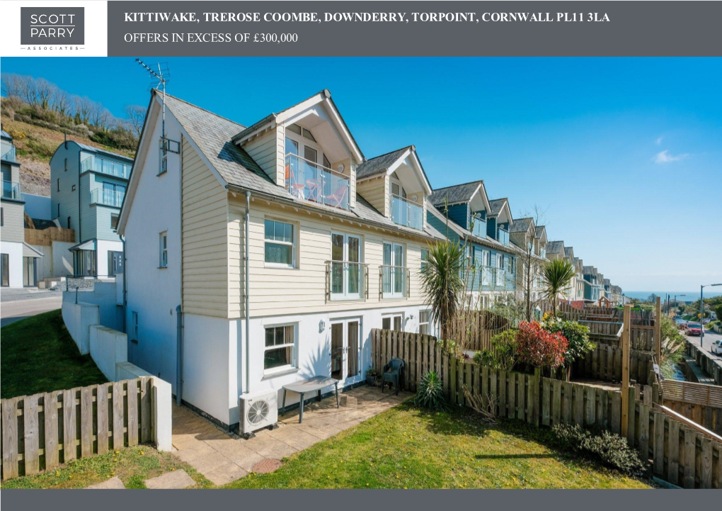 Kittiwake, Trerose Coombe, Downderry, Torpoint, Cornwall Pl11 3La Offers in Excess of £300,000