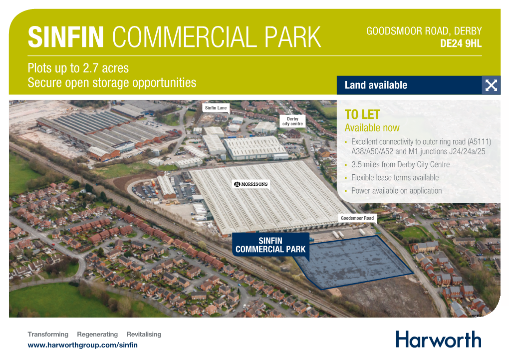 SINFIN COMMERCIAL PARK DE24 9HL Design and Build