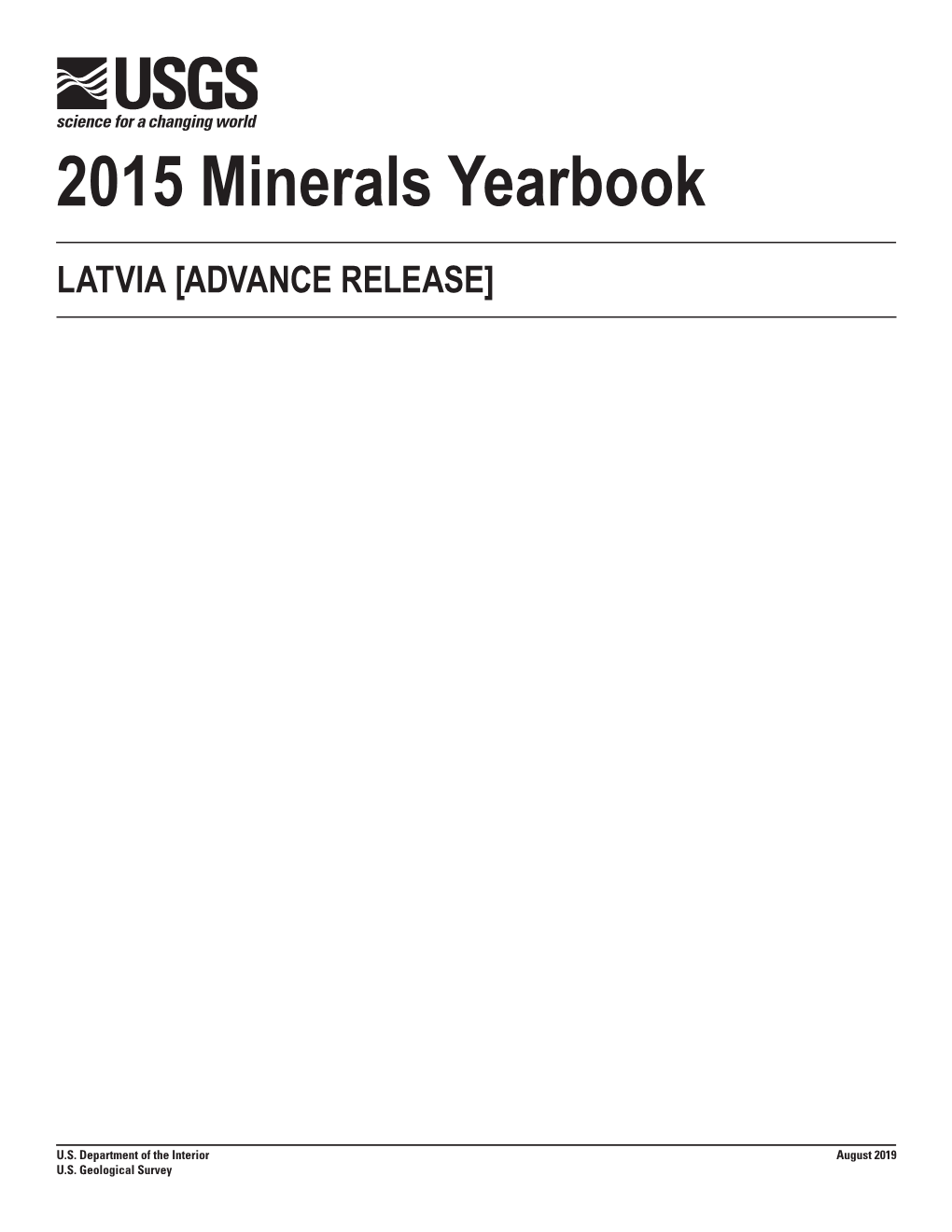 The Mineral Industry of Latvia in 2015