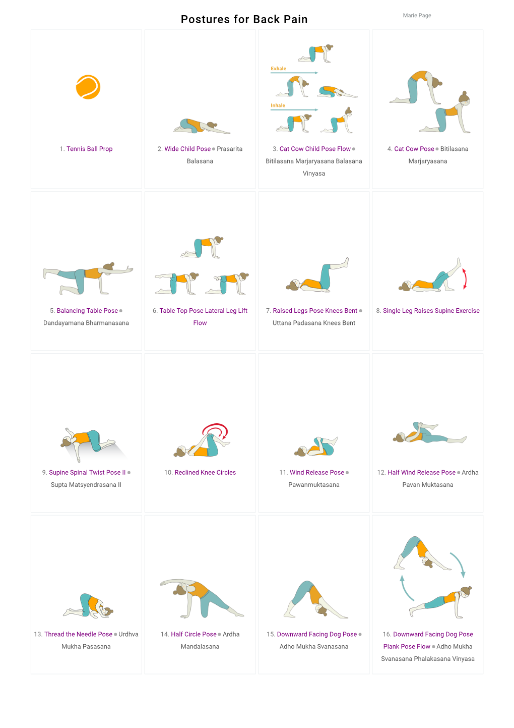 Postures for Back Pain Marie Page