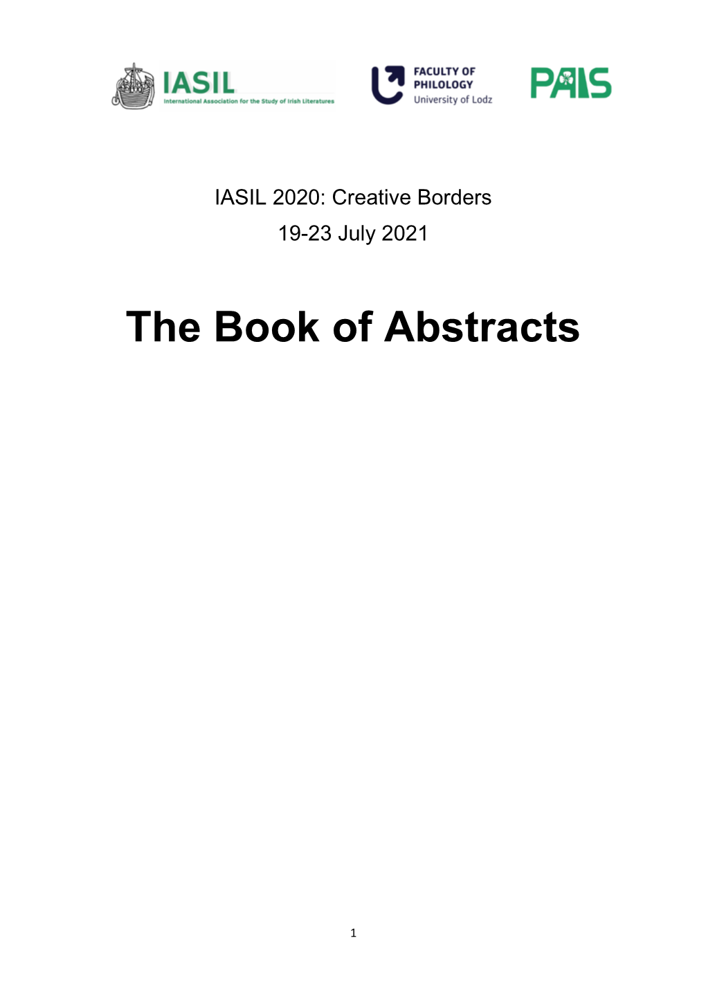 The Book of Abstracts