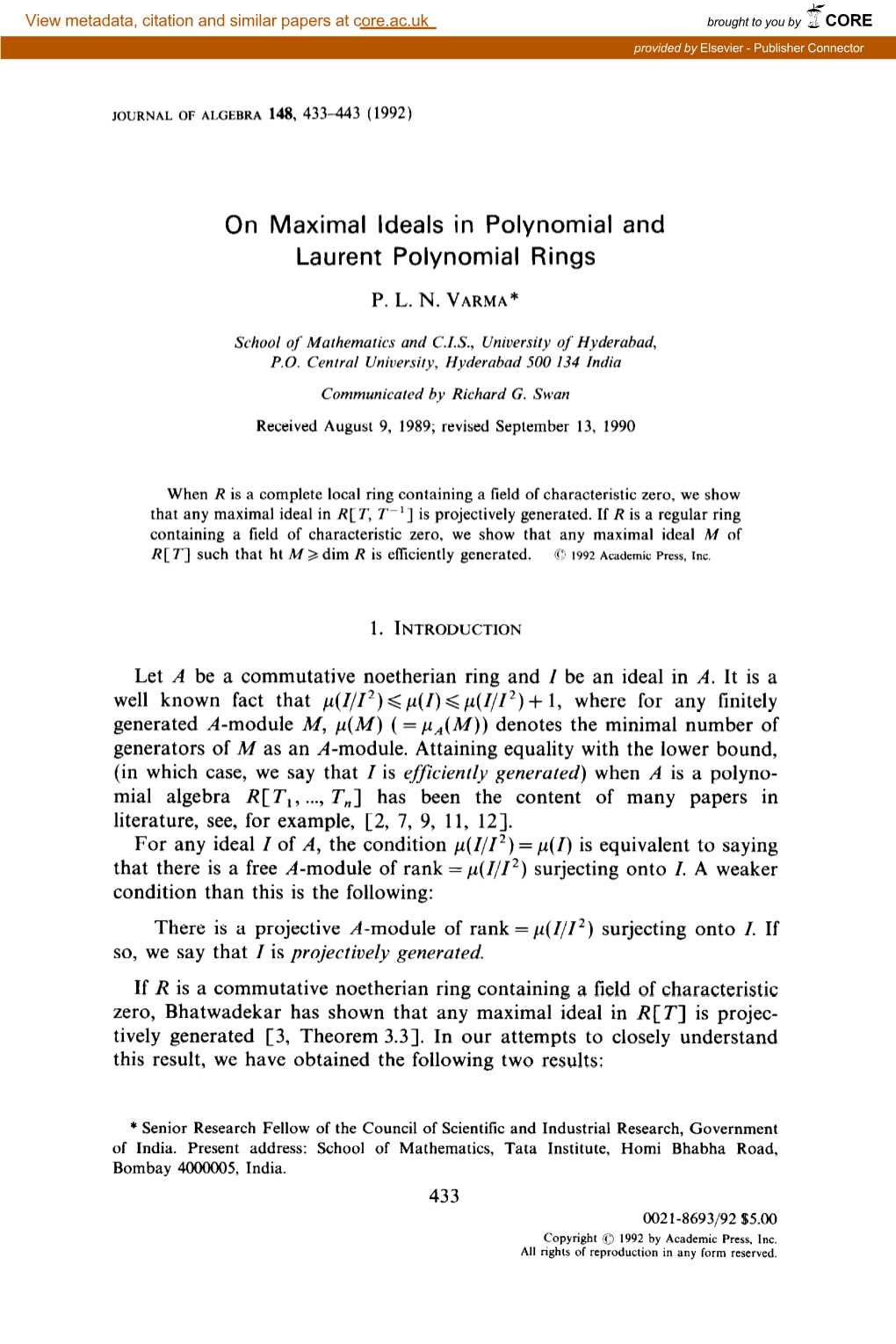 On Maximal Ideals in Polynomial and Laurent Polynomial Rings