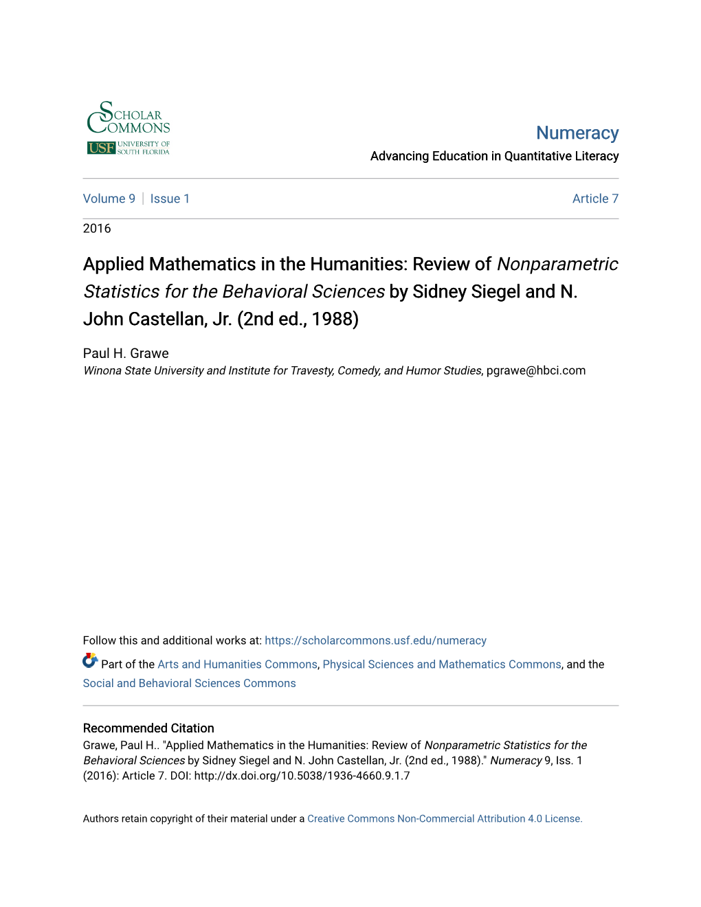 Nonparametric Statistics for the Behavioral Sciences</Em>