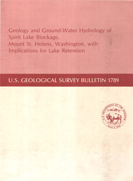 Mount St. Helens, Washingtoa, with Lmplications for Lake Retention