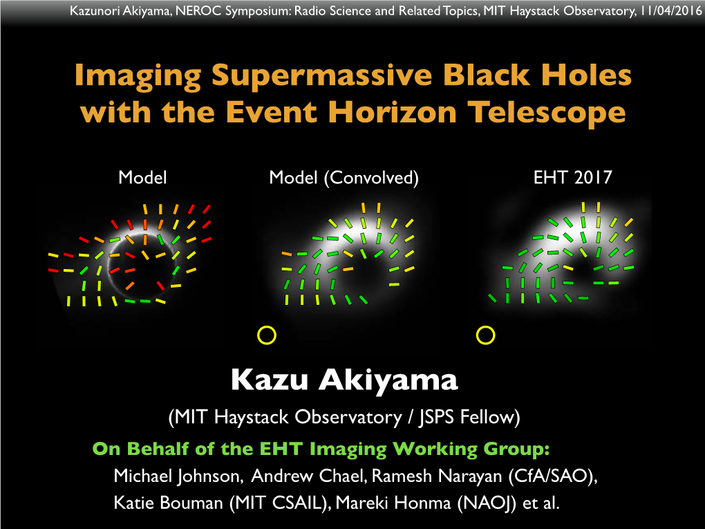 Imaging Supermassive Black Holes with the Event Horizon Telescope