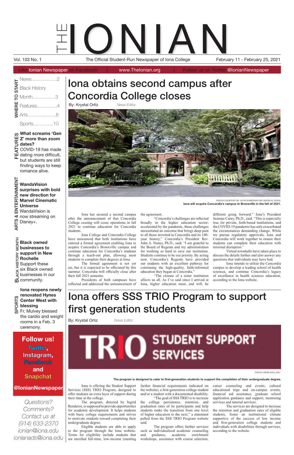 Iona Obtains Second Campus After Concordia College