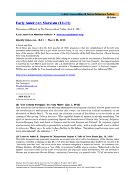 Early American Marxism (14-11)